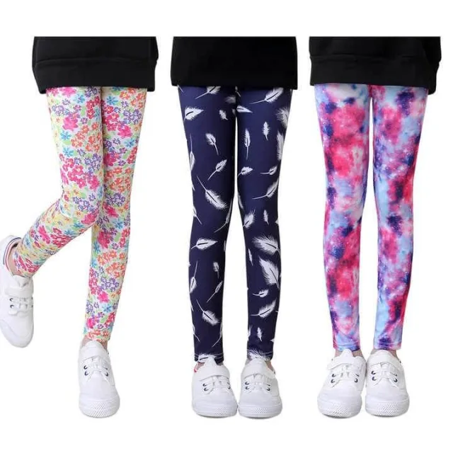 9-12 Years Girls Tie Dye Stretch Leggings