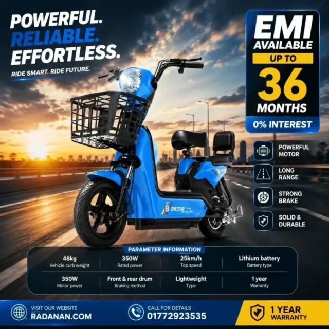 2026 Premium Electric Scooter Price in Bangladesh – EMI Available | RADANAN