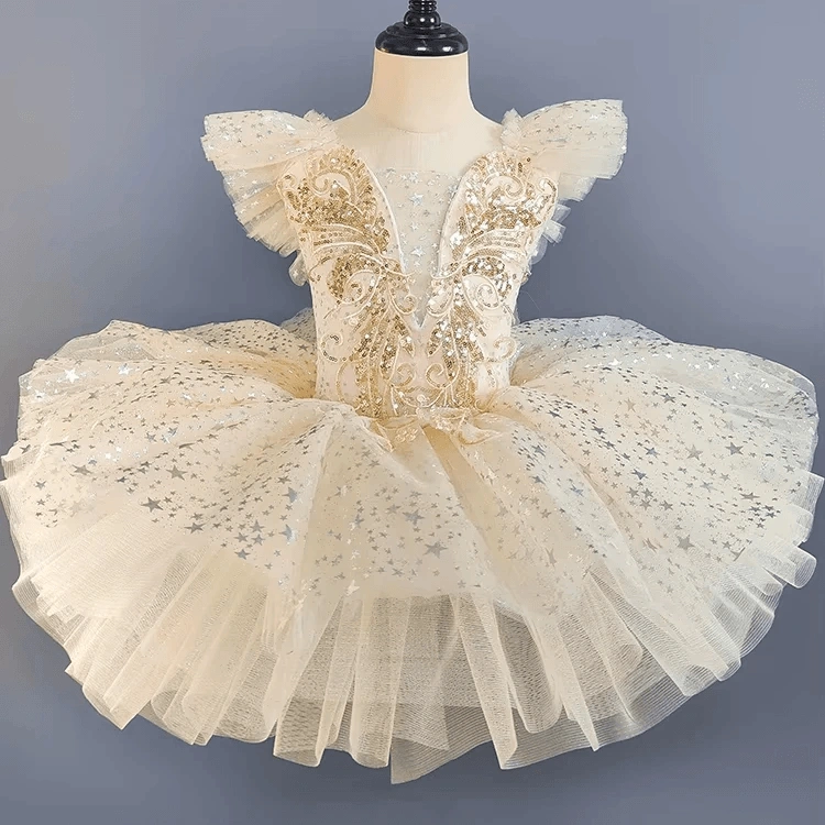 Girls Ballet Dance Dress Baby Princess Party Costume Toddler Pettiskirt Dress