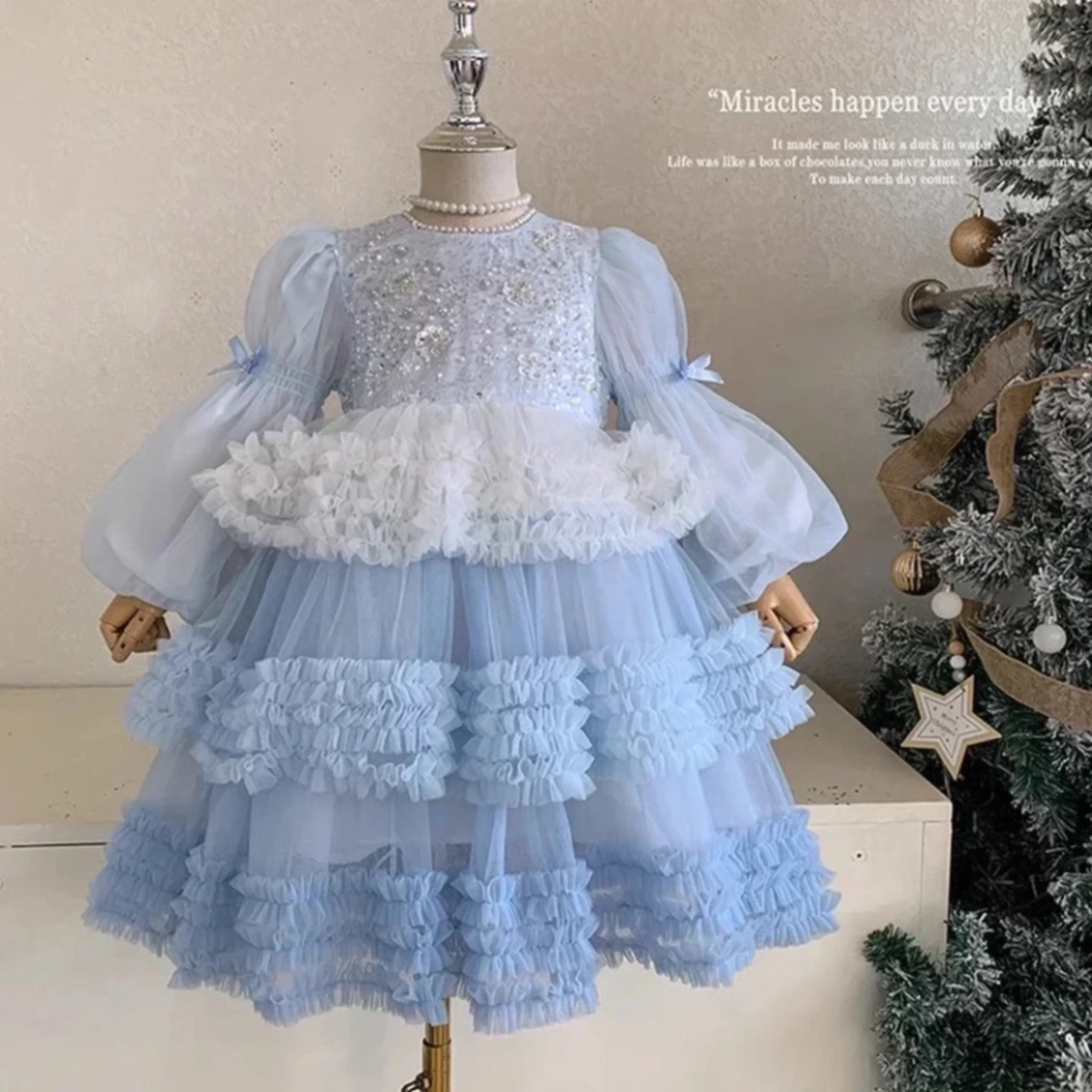 Girls Dress 2026 Autumn New Style Children's Princess Dress Long Sleeve — product photo 5 — shop Bangladesh | RADANAN