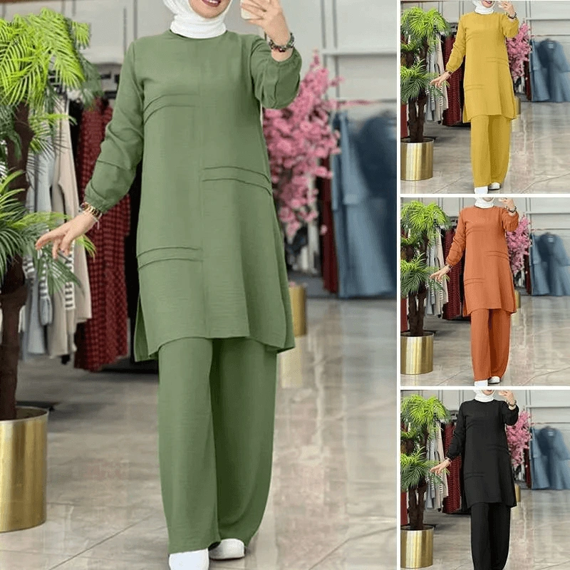Muslim Abaya Set for Women S-5XL | Dubai Style Loose Two Piece Outfit — product photo 6 — shop Bangladesh | RADANAN