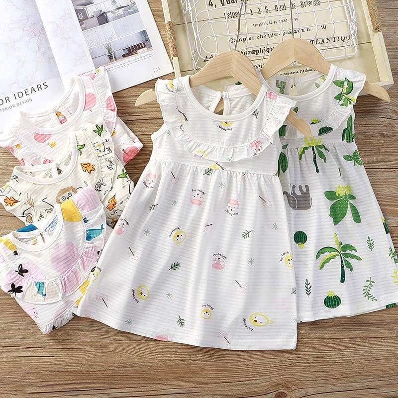 Toddler Girls Dresses 0-5 years old baby girls clothes 2026 Korean clothes