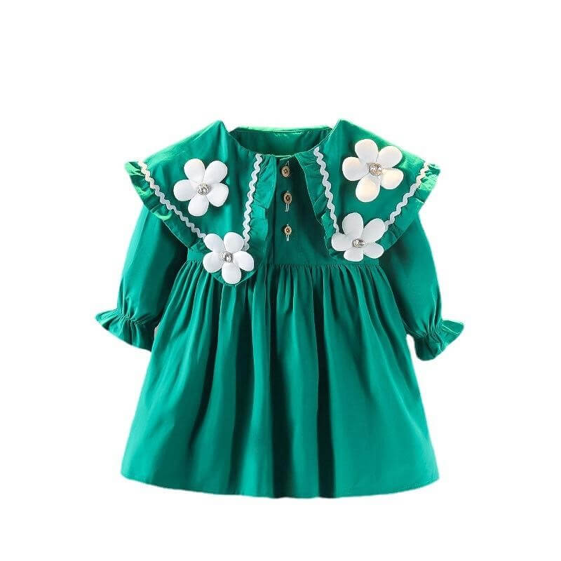 Princess skirt little girl doll neck autumn style stylish — product photo 6 — shop Bangladesh | RADANAN
