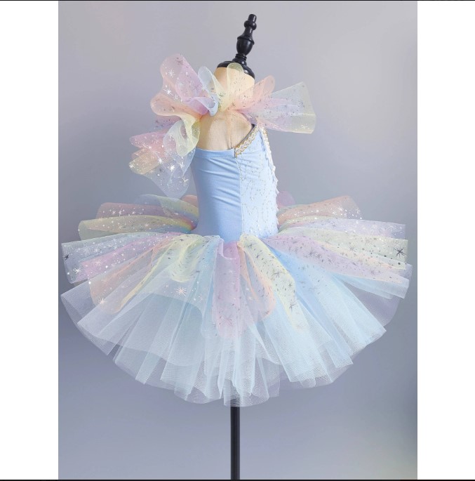 Romantic Princess Dress Girls Children's Stage Dancewear Performance Party Wear — product photo 3 — shop Bangladesh | RADANAN