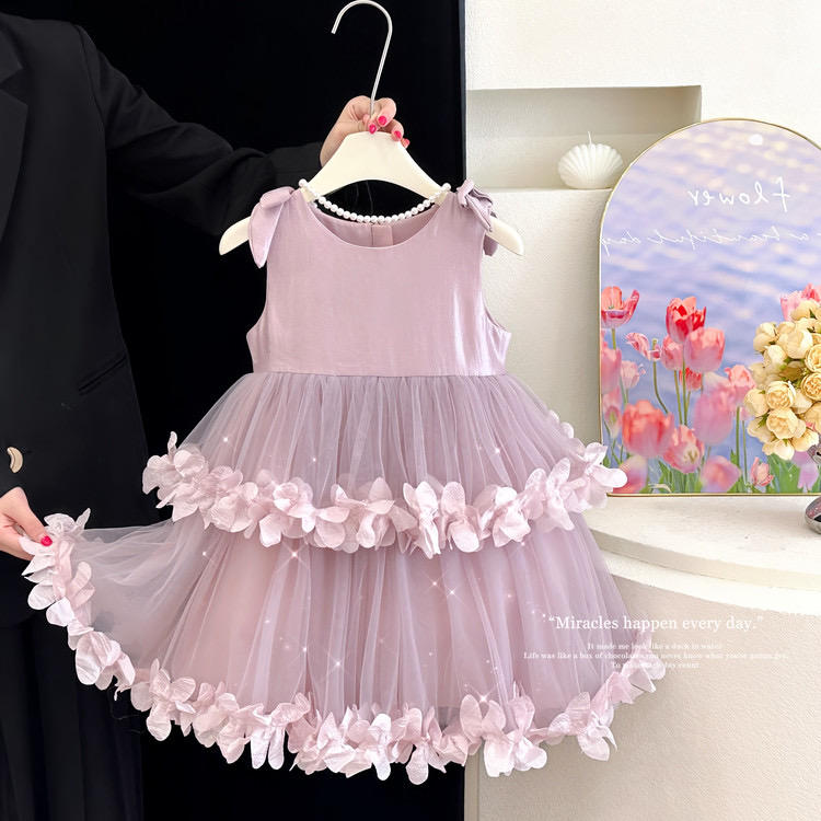 Summer O-Neck Princess Dress for Girls — product photo 2 — shop Bangladesh | RADANAN