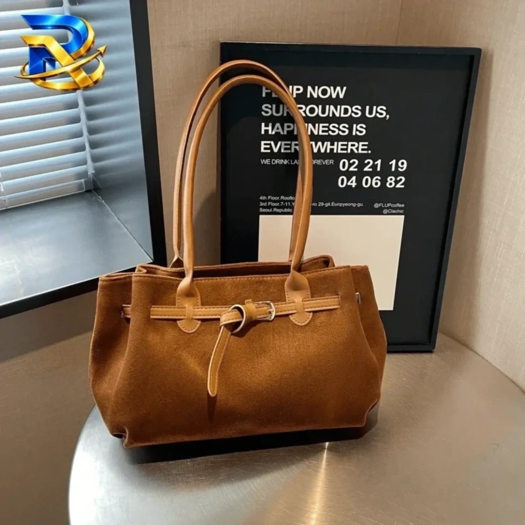 Women's Retro Suede Shoulder Bag | RADANAN