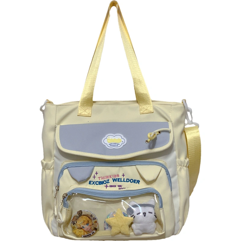 New Contrasting Color Schoolbags for Girls with Good Looks, College Style, Sweet Girls' Pain Bags, Two-Piece Backpacks for Primary and Secondary School Students — product photo 14 — shop Bangladesh | RADANAN