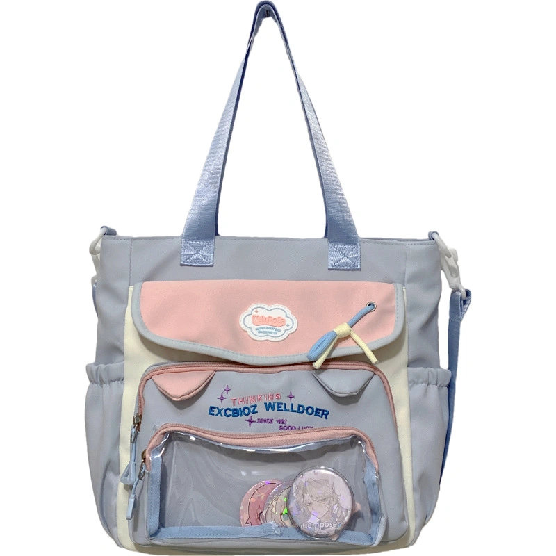 New Contrasting Color Schoolbags for Girls with Good Looks, College Style, Sweet Girls' Pain Bags, Two-Piece Backpacks for Primary and Secondary School Students — product photo 16 — shop Bangladesh | RADANAN